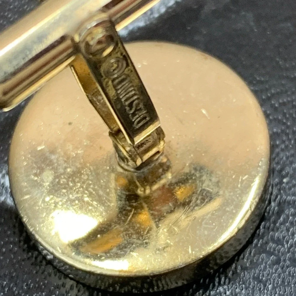 Vintage Destino‎ Taurus Zodiac Sign Gold Tone Cufflinks Men's Astrology Jewelry